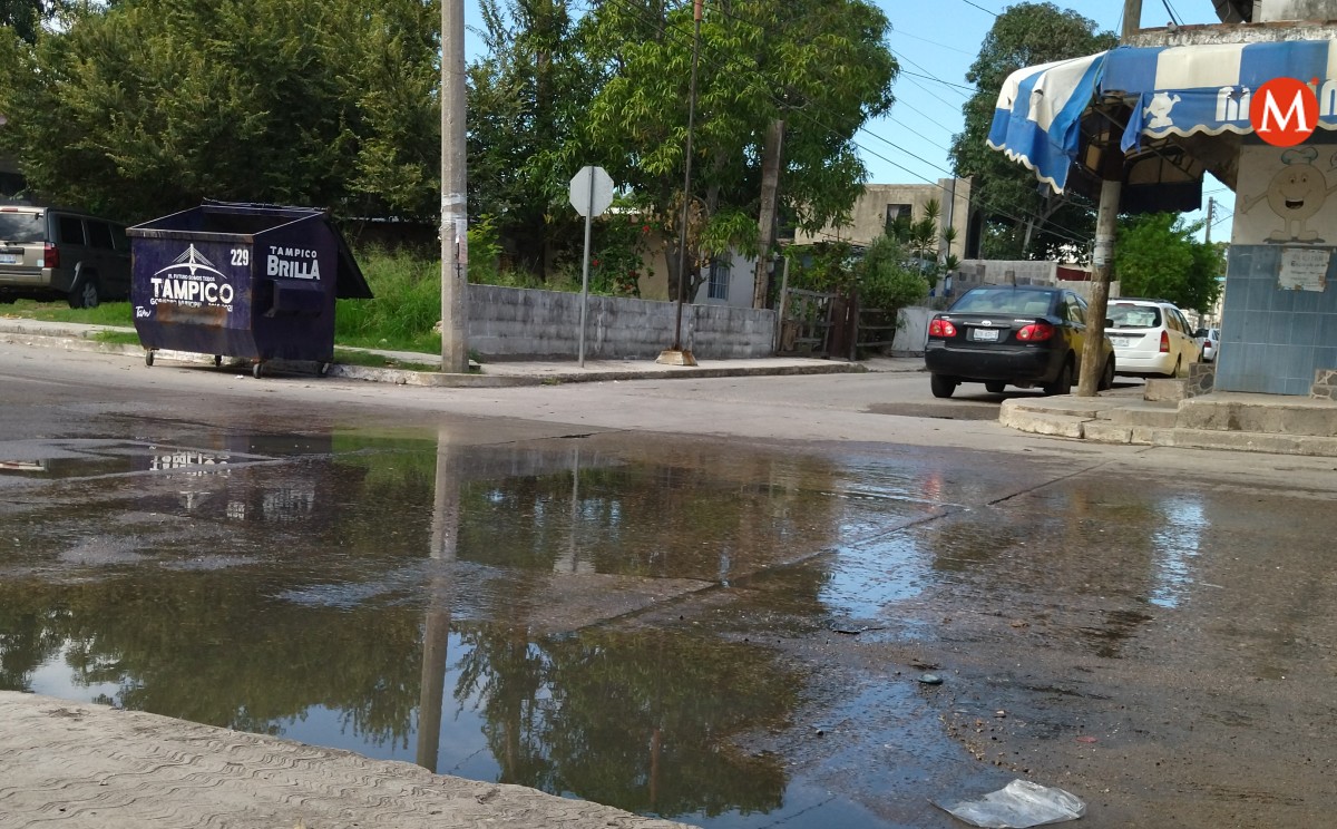 Reportan problemas de dermatitis por fuga de aguas negras en Tampico