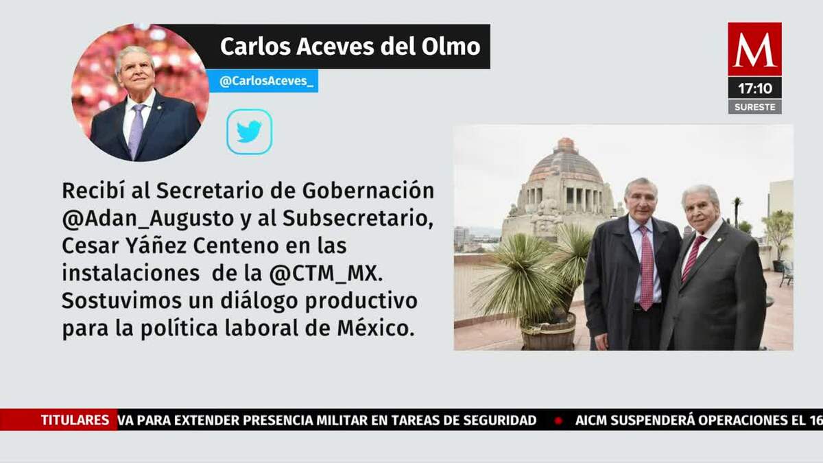 Reunión entre Adán Augusto y Aceves del Olmo