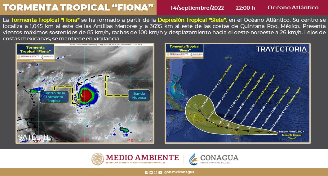 Se formó una nueva tormenta tropical. (Tomada de redes)