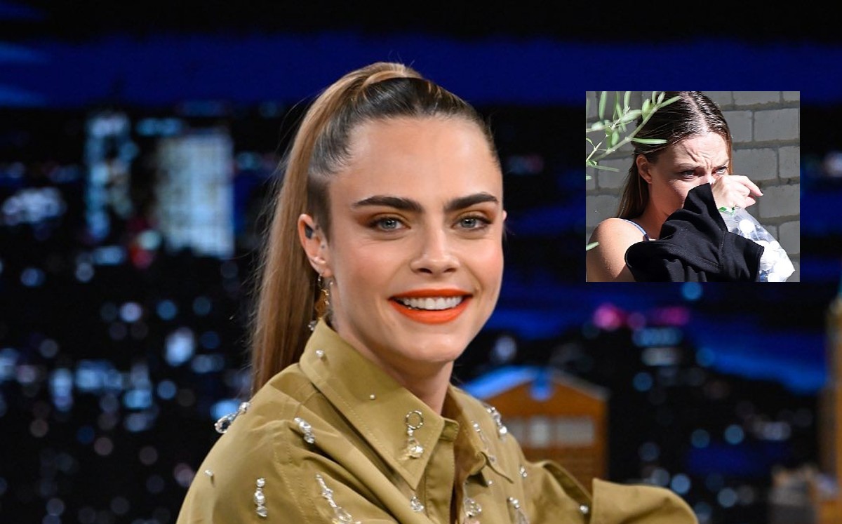 Captan a Margot Robbie llorando tras visitar a Cara Delevingne (Instagram).