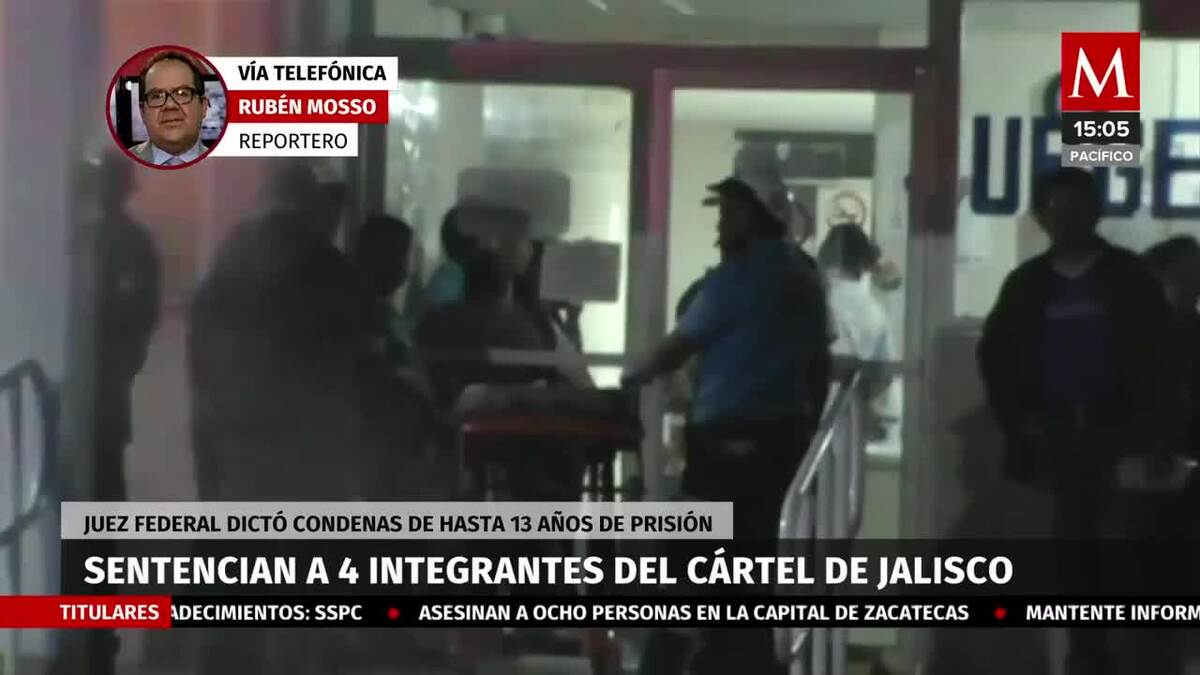 Condenan a prisión a 4 miembros del CJNG