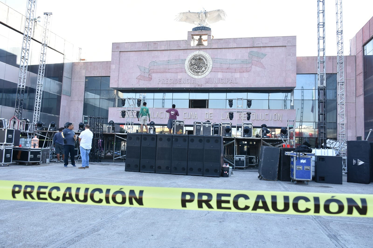En Gómez Palacio, alistan detalles para festejo del Grito de Independencia en Gómez Palacio. | Especial