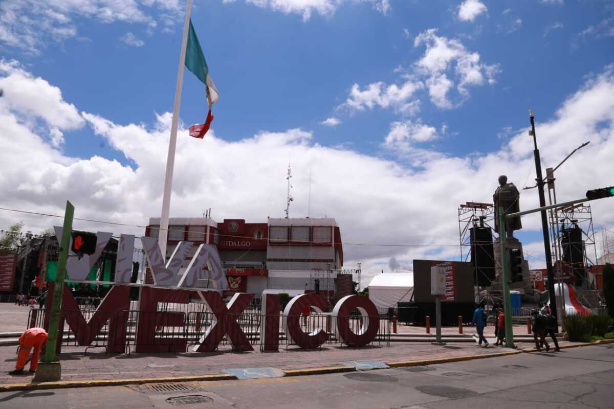 Grito de Independencia en Pachuca. (Jorge Sánchez)