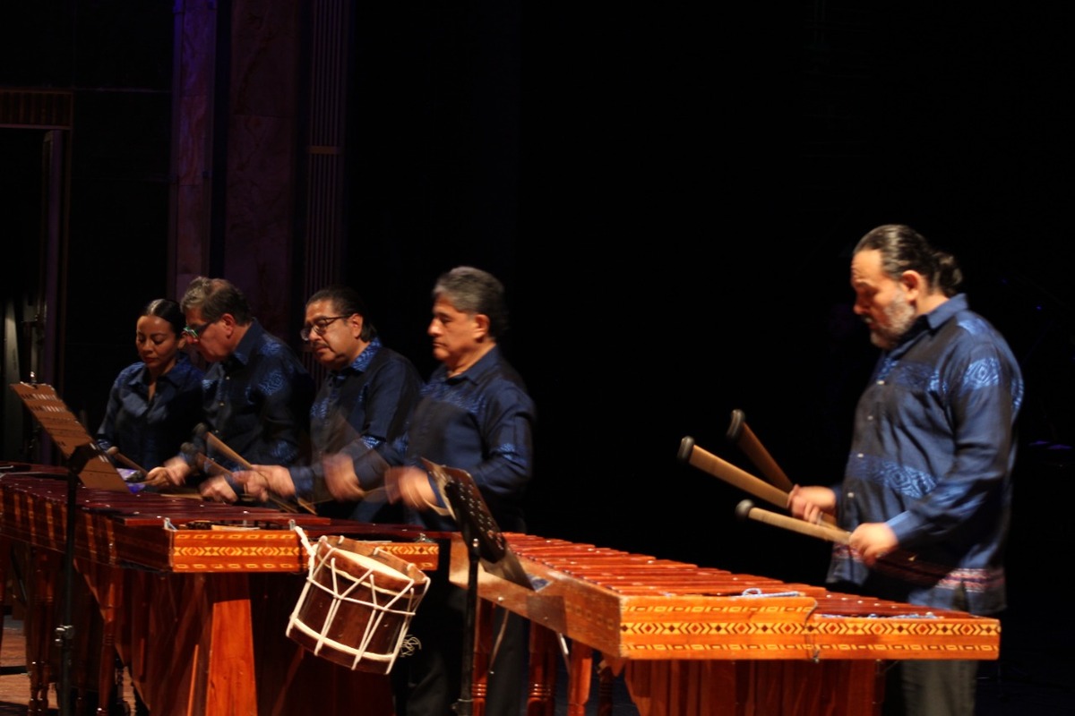 La Marimba Mandayapa tocó sones chiapanecos y la rapsodia “El Grijalva”. (Cortesía)