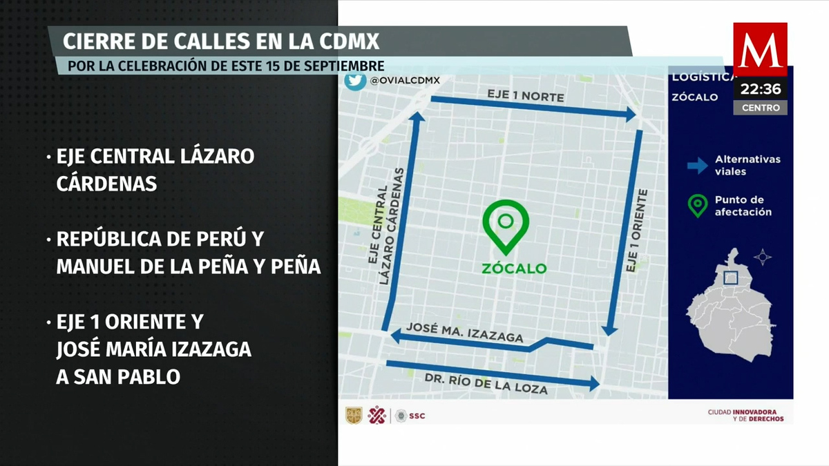 Metro Zócalo de CdMx estará cerrado desde hoy por festejos patrios