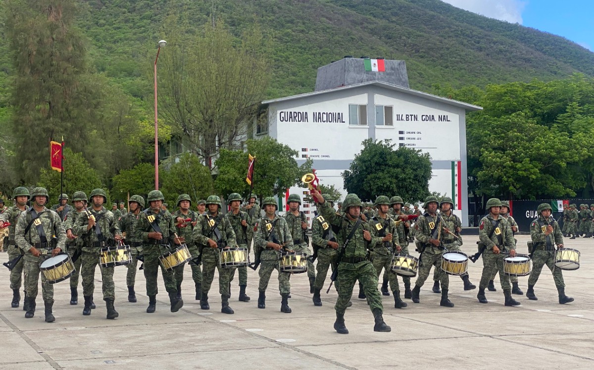 Militares de Tamaulipas se preparan para desfile militar por Día de la Independencia. (Antonio Hernández)