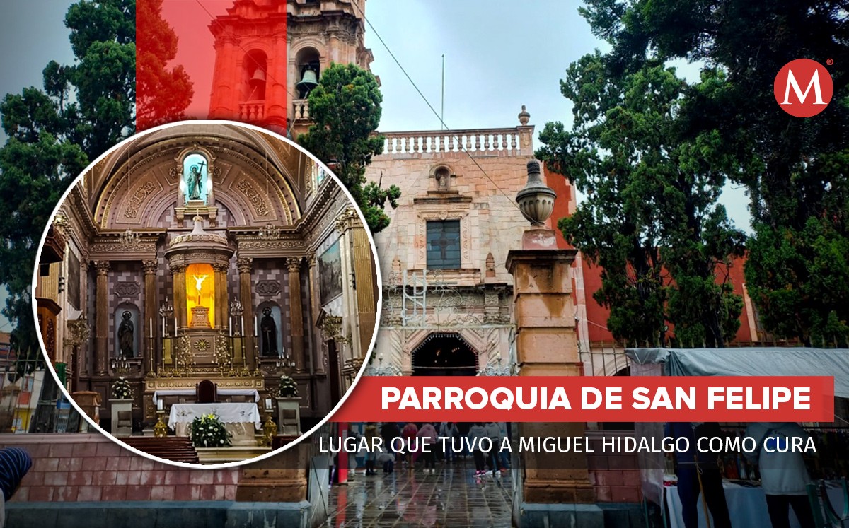 Parroquia de San Felipe, lugar donde Miguel Hidalgo fungió como cura / Especial
