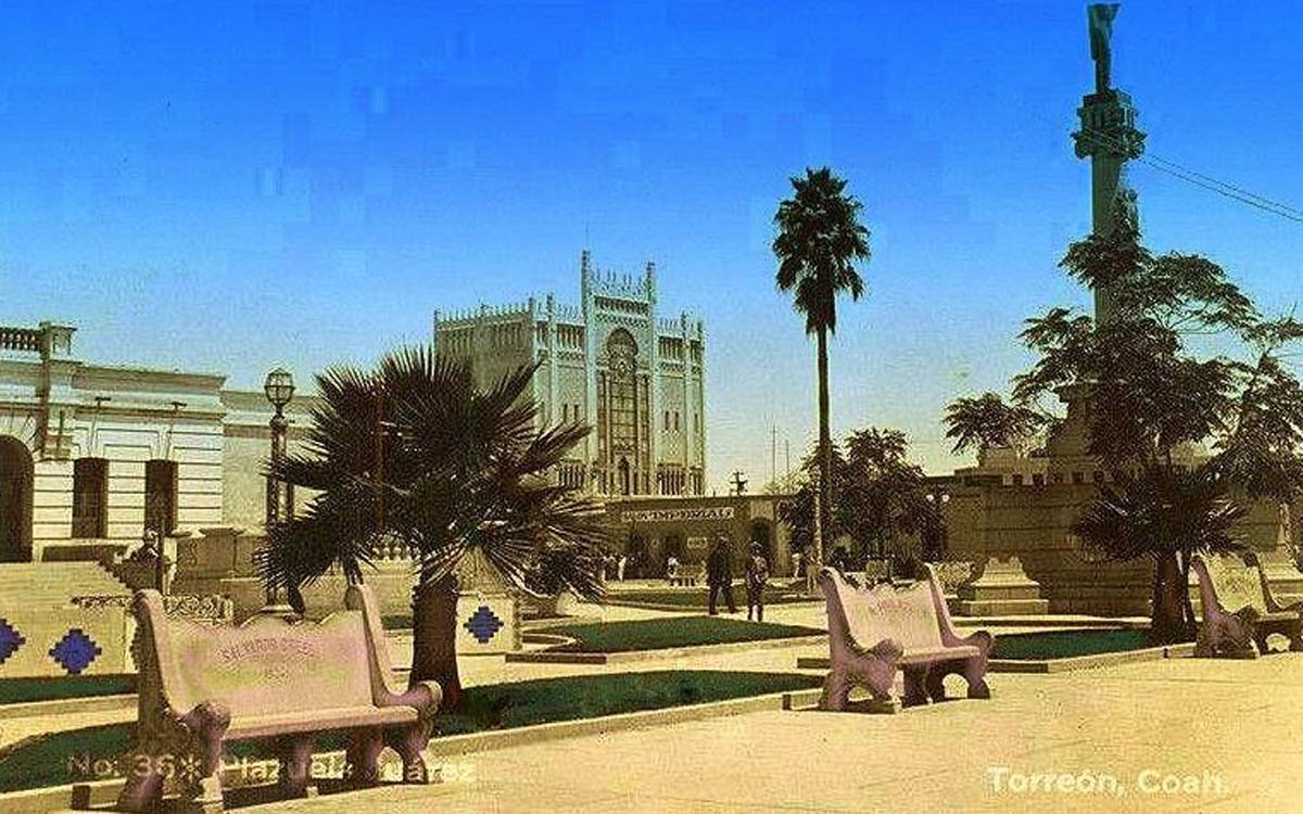 Plaza Juárez de Torreón. (Especial)