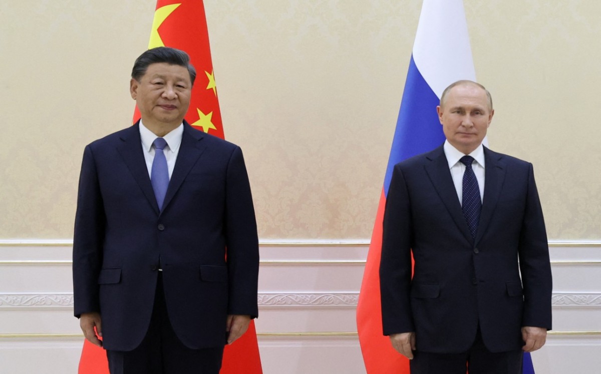 Los presidentes ruso Vladimir Putin y chino Xi Jinping (AFP)