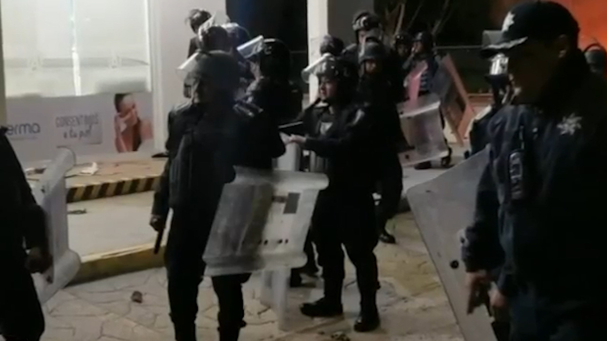 Se realizan operativos policiacos en centro histórico de Oaxaca