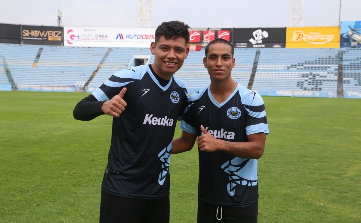 Alan Ramos y Omar Vidaña, jugadores del Tampico-Madero. | Foto: Yazmín Sánchez