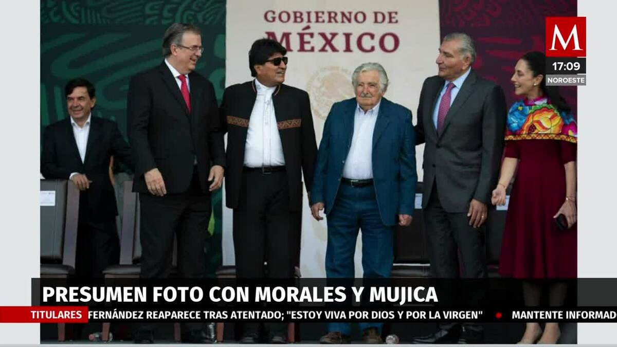 Evo Morales y Pepe Mújica en el desfile militar