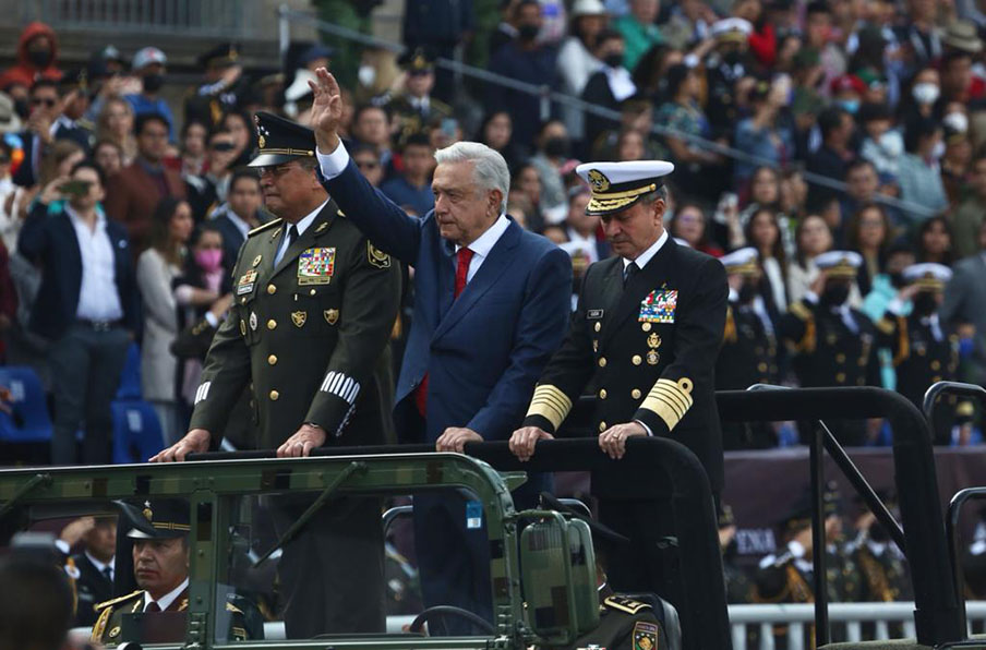 Presidente Andrés Manuel López Obrador en desfile 16 de septiembre.  | Ariel Ojeda