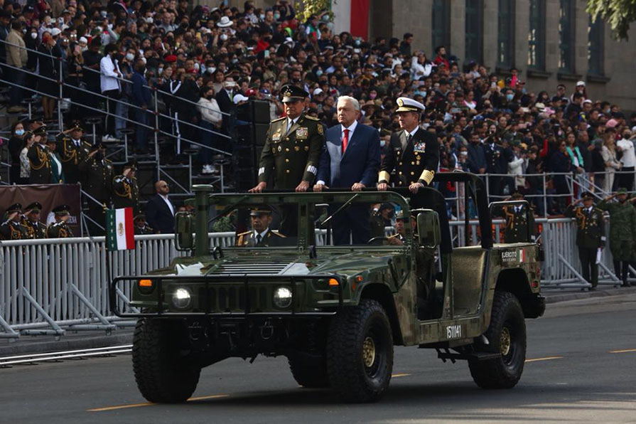 Presidente Andrés Manuel López Obrador en desfile 16 de septiembre.  | Ariel Ojeda