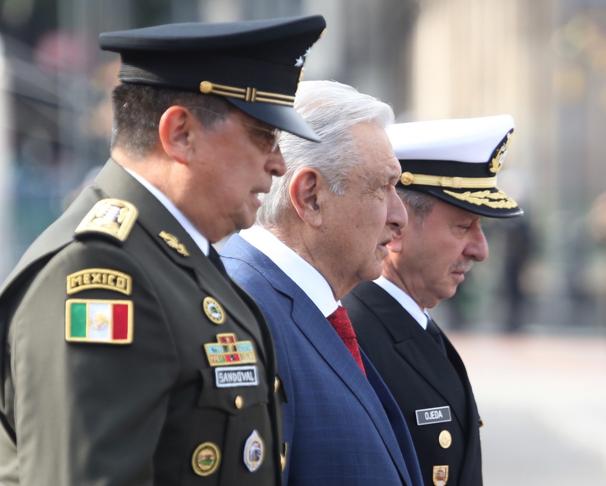AMLO, Rafael Ojeda y Luis Cresencio Sandoval