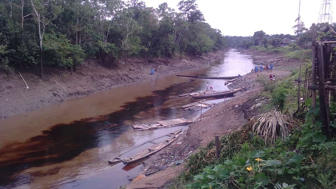 Reportan la contaminación del río. (Tomada de redes)