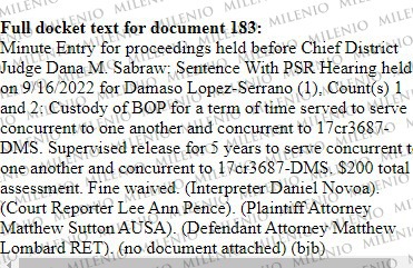 Sentencia de el mini lic