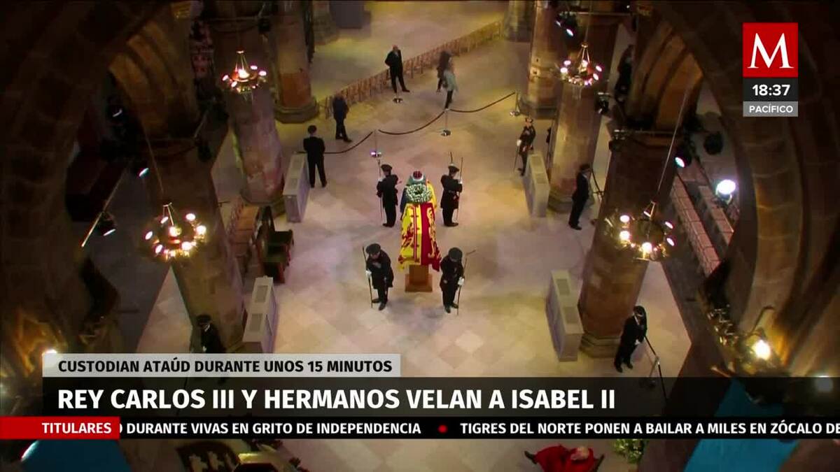 Velan el cuerpo de Isabel II en Westminster