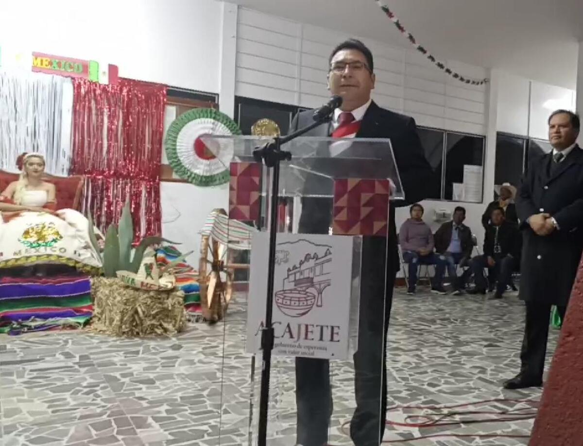 David Meléndez, alcalde de Acajete |&nbsp;Especial