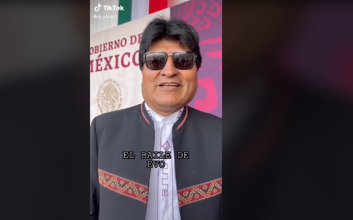 Evo Morales en TikTok. (Captura)