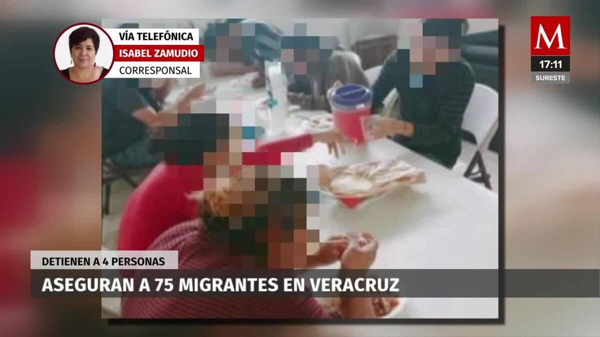 Rescatan a 75 migrantes en Veracruz