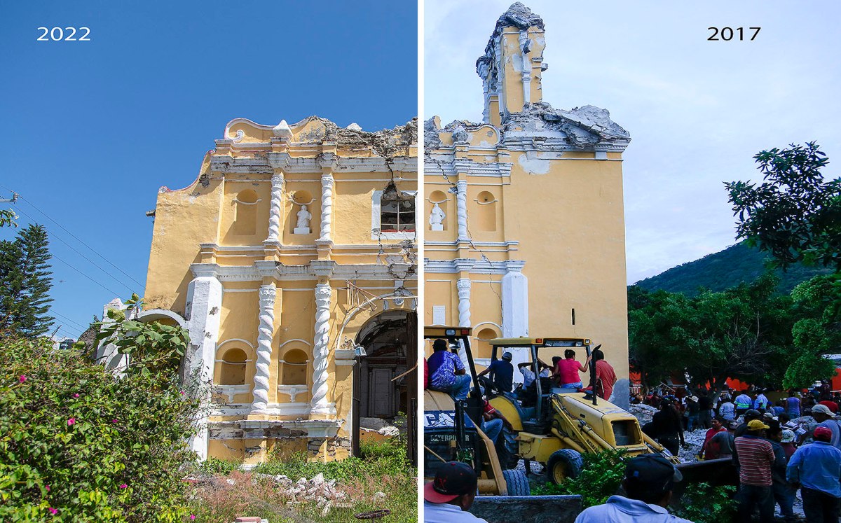 En Atzala se detuvo el tiempo tras el sismo de 2017; el templo sigue destruido | Andrés Lobato