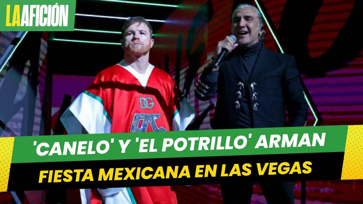 Canelo' entra acompañado de Alejandro Fernández para pelea vs Golovkin