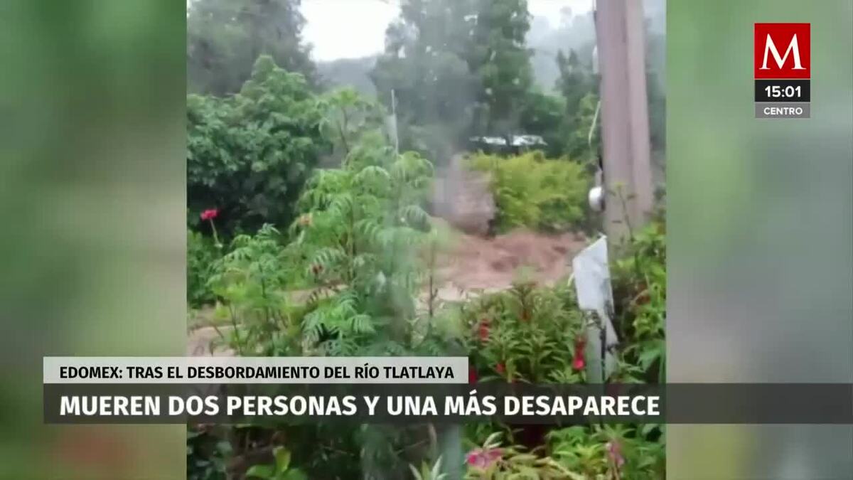 En Edomex río arrastra a 4 personas