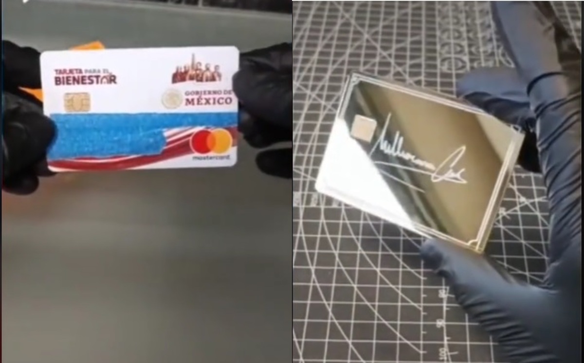 Un adulto mayor personaliza su tarjeta del Bienestar | TikTok @laranacoky