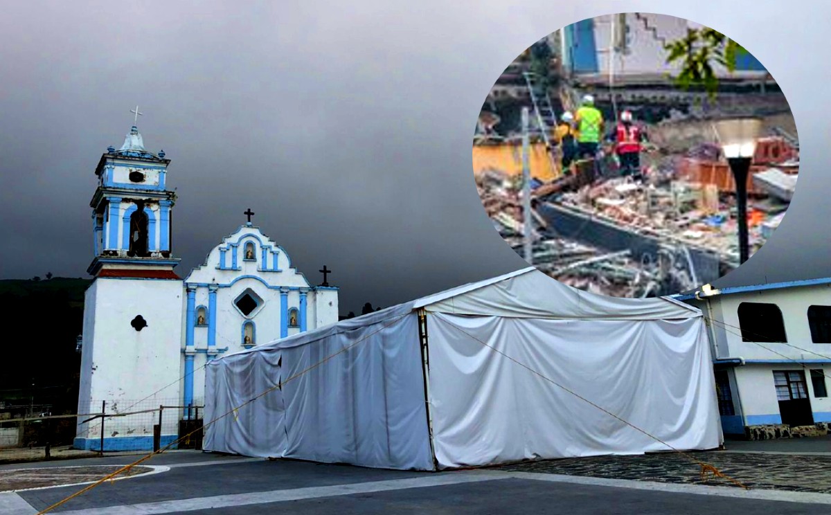 “Como pueden ustedes ver, todavía no está nuestro templo abierto".