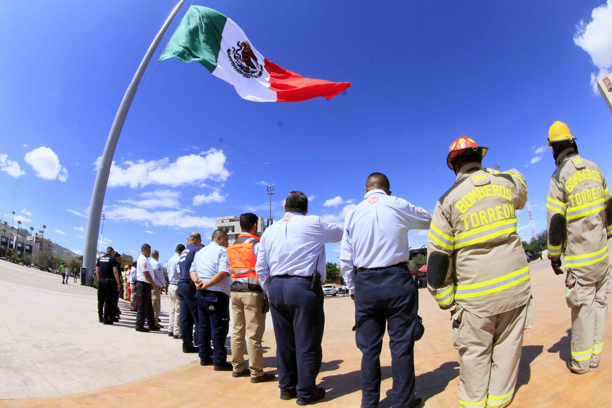 Conmemoran 'Día Nacional de Protección Civil' con simulacros en La Laguna. | Mauricio Román