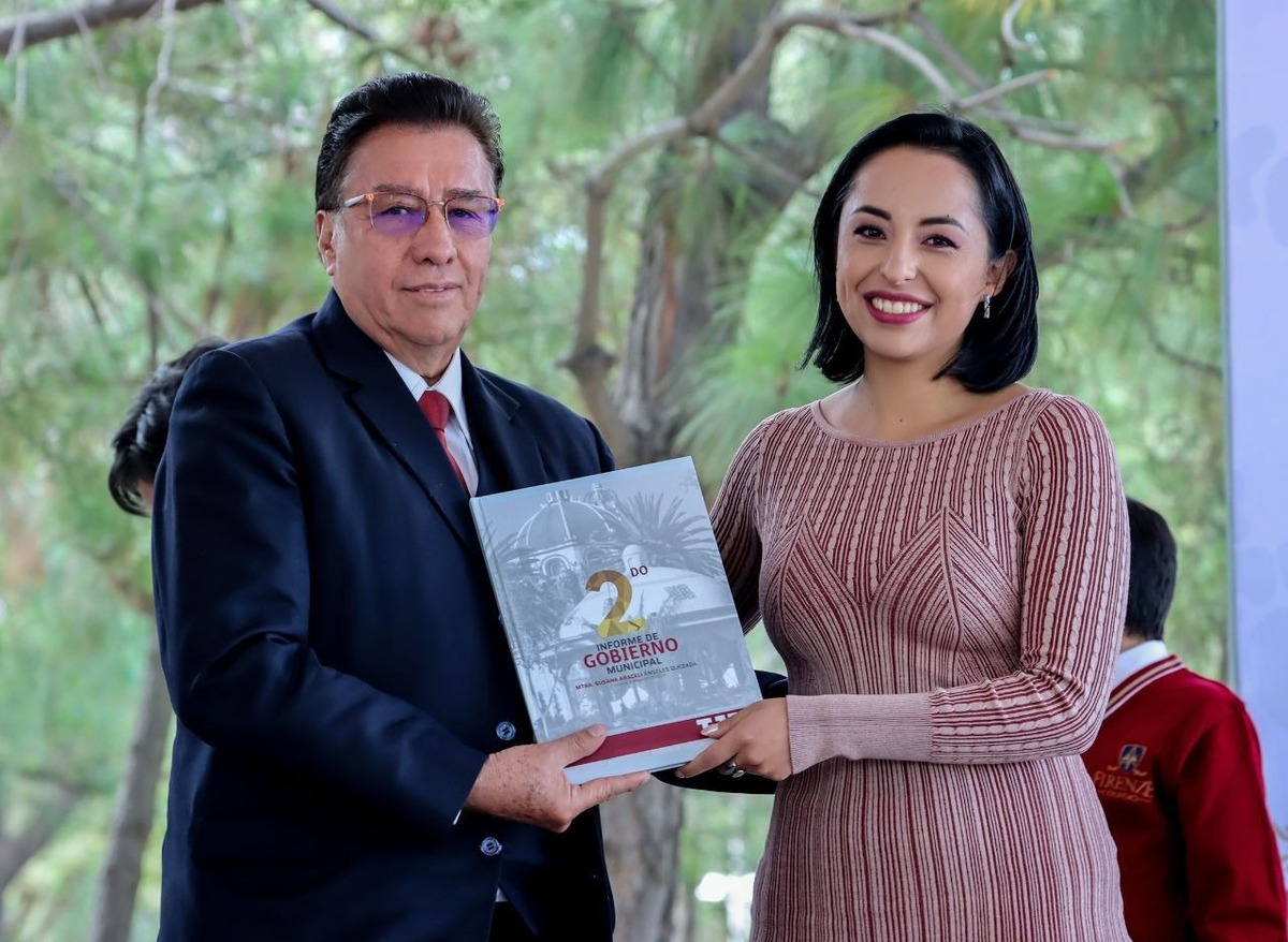 La presidenta municipal de Tizayuca Susana Ángeles presentó su segundo informe de actividades (Cortesía)