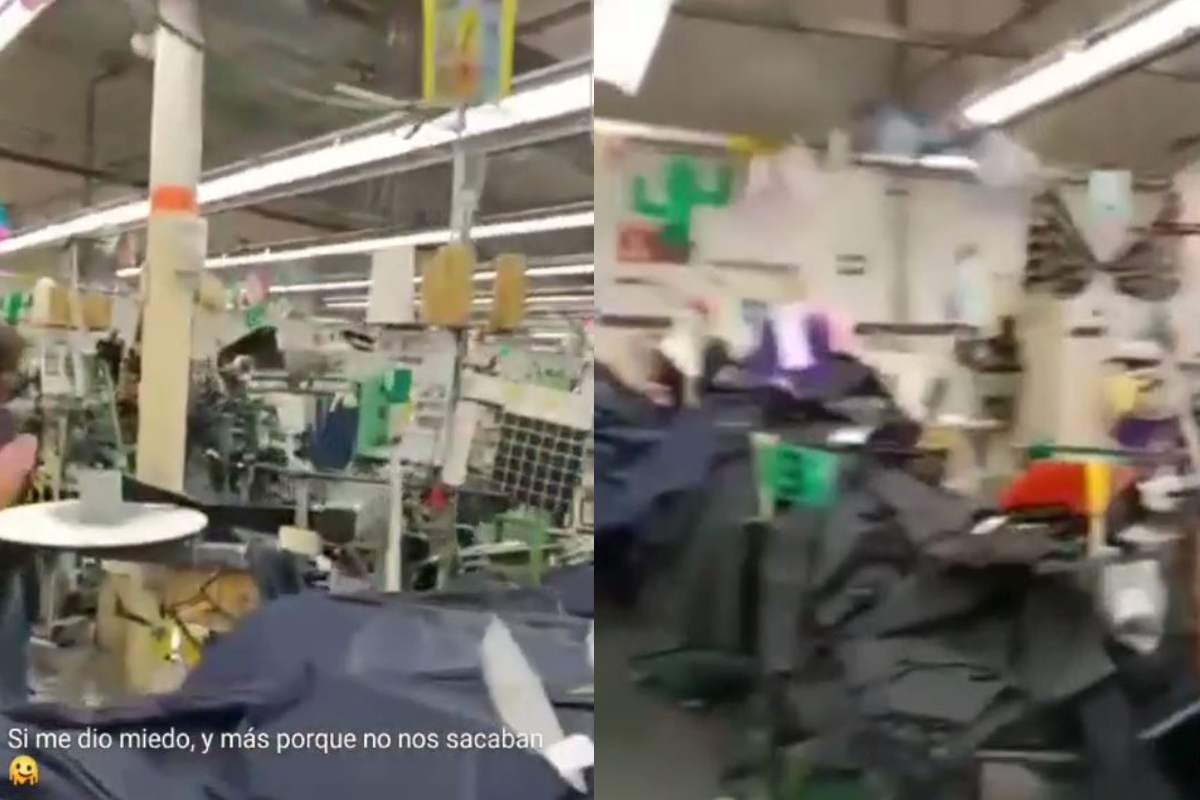 Trabajadores de una empresa captaron el momento en el que sintieron el sismo | Milenio Digital