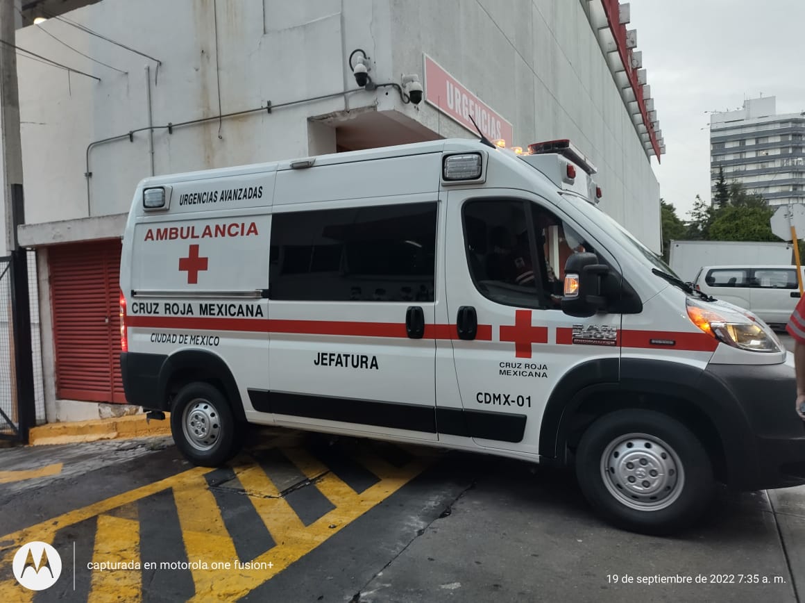 Voluntarios de la Cruz Roja Mexicana en simulacro por sismos | Michelle Mejía
