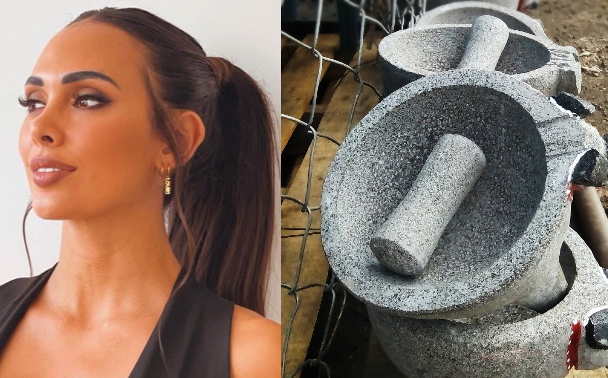 La atleta defendió el molcajete hasta que le explicaron este significado| Especial