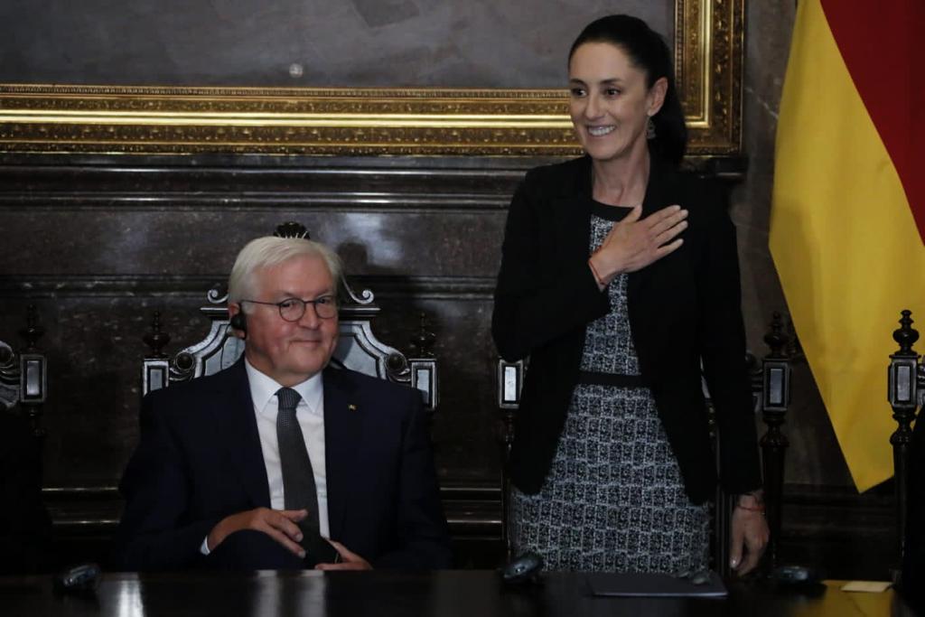 Claudia Sheinbaum y Frank Walter Steinmeier. (Especial)