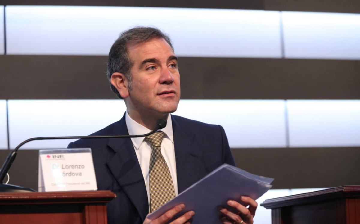 El consejero presidente del INE, Lorenzo Córdova, durante un foro. | Cuartoscuro