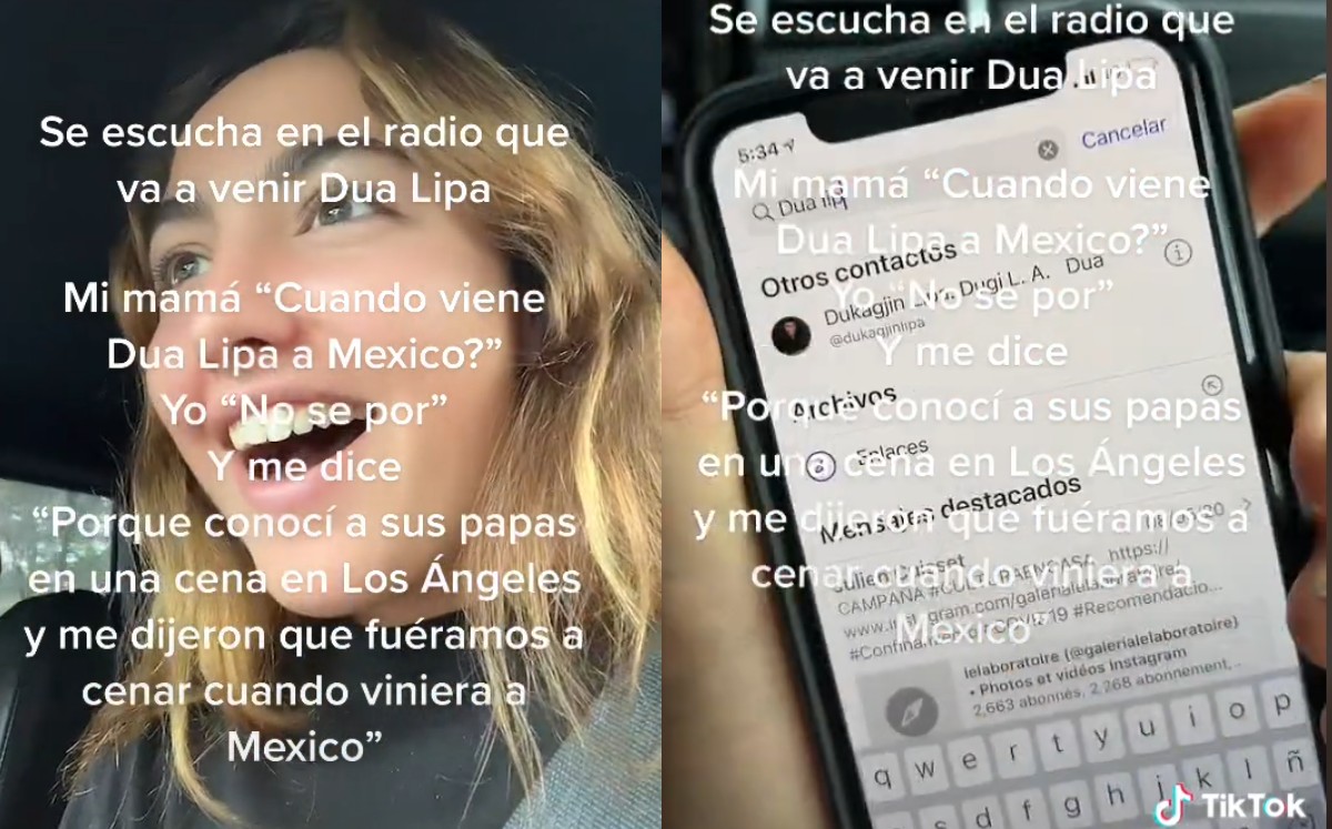 Joven descubre que sus mamá es amiga de los papás de Dua Lipa