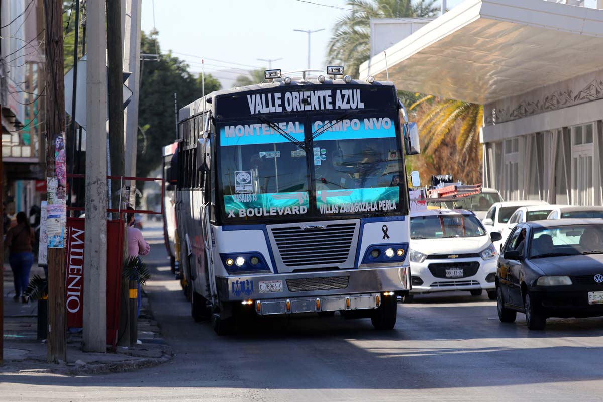 Transporte público de Torreón. (Manuel Guadarrama)