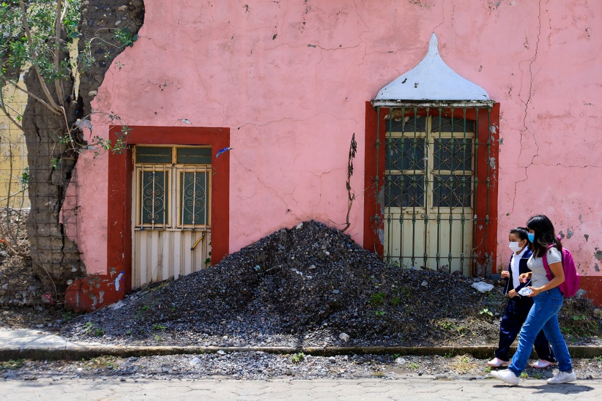 Vista de una vivienda afectada en Huaquechula por el sismo de 2017 | Andrés Lobato.