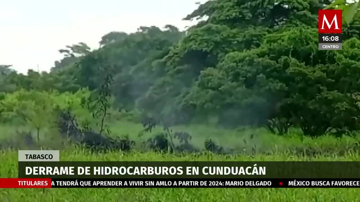 Derrame de hidrocarburo en Cunduacán