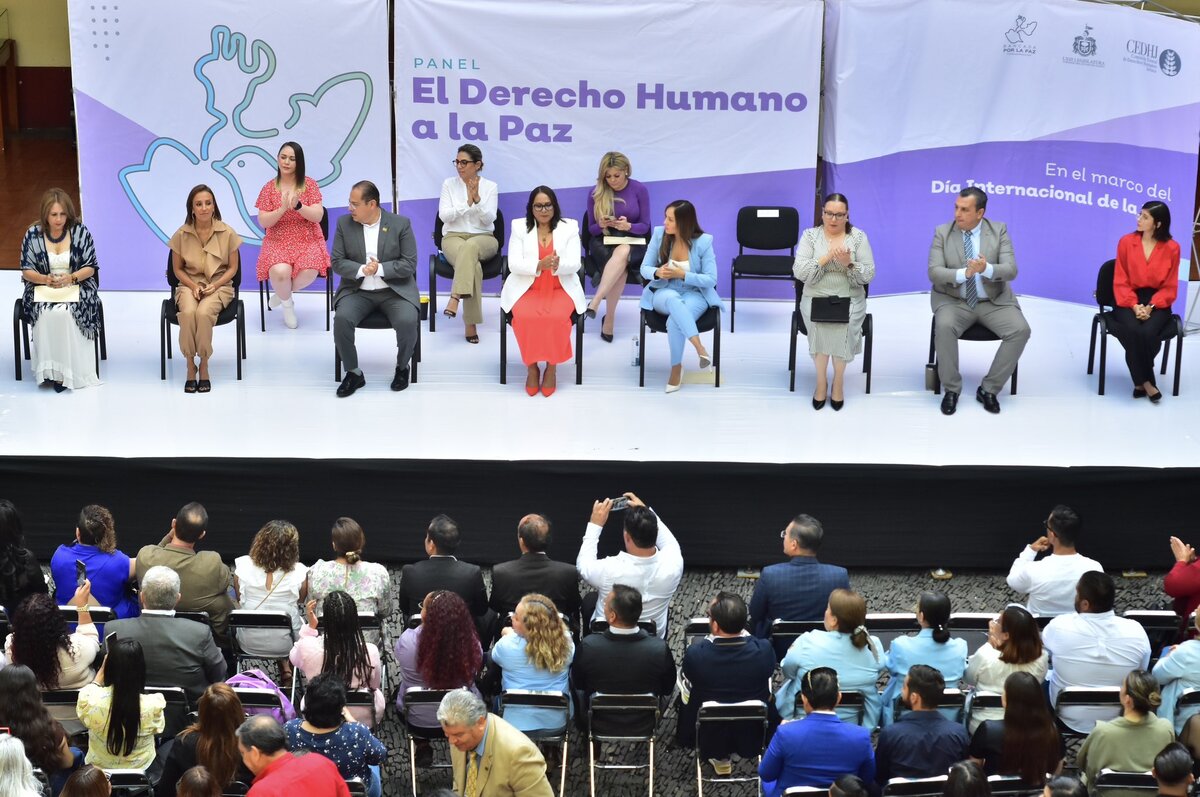 Se desarrolló el panel denominado "El derecho humano a la paz". (Cortesía)