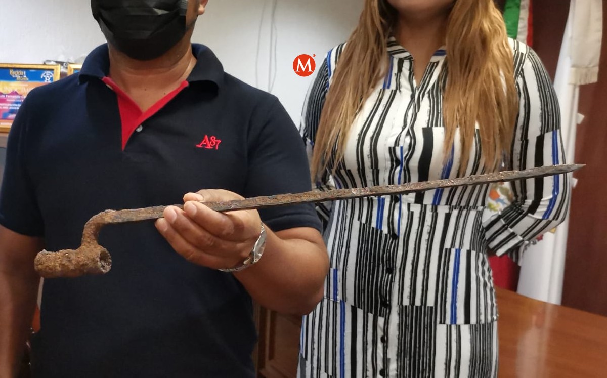 Encuentran bayoneta española utilizada en la batalla de Pueblo Viejo. (Noel Vergara)