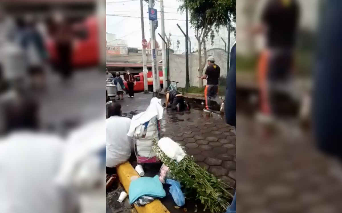 El hombre agredió con un palo y a golpes a otro sujeto. (Especial)