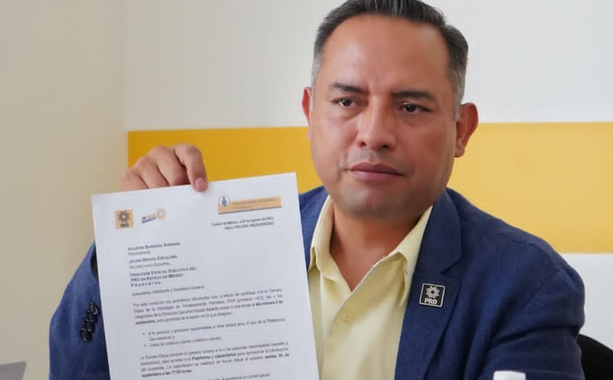 "Los integrantes de la dirigencia del PRD hemos y seguiremos  respetando la legalidad y derechos". (Especial)