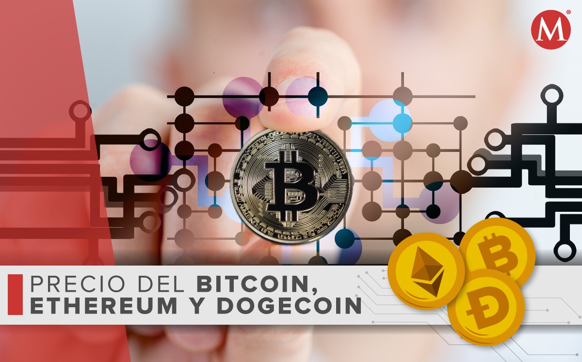 Precio-bitcoin ethereum dogecoin-HOY.  22-septiembre 2022. México