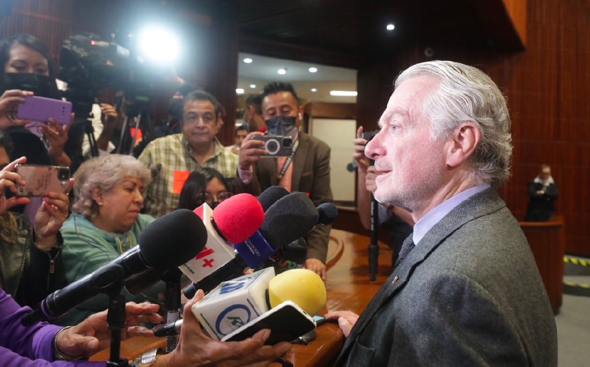 El presidente de la Cámara de Diputados, Santiago Creel, en una rueda de prensa. | Especial