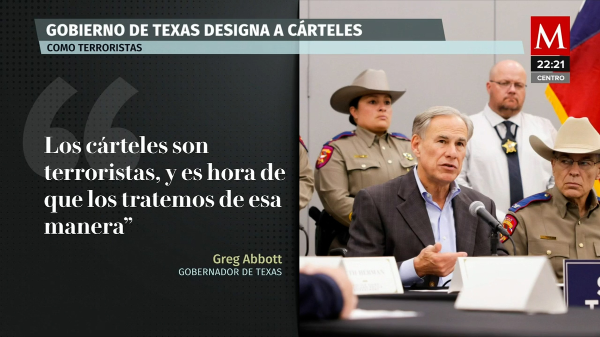 Texas designa a cárteles mexicanos como "organizaciones terroristas"