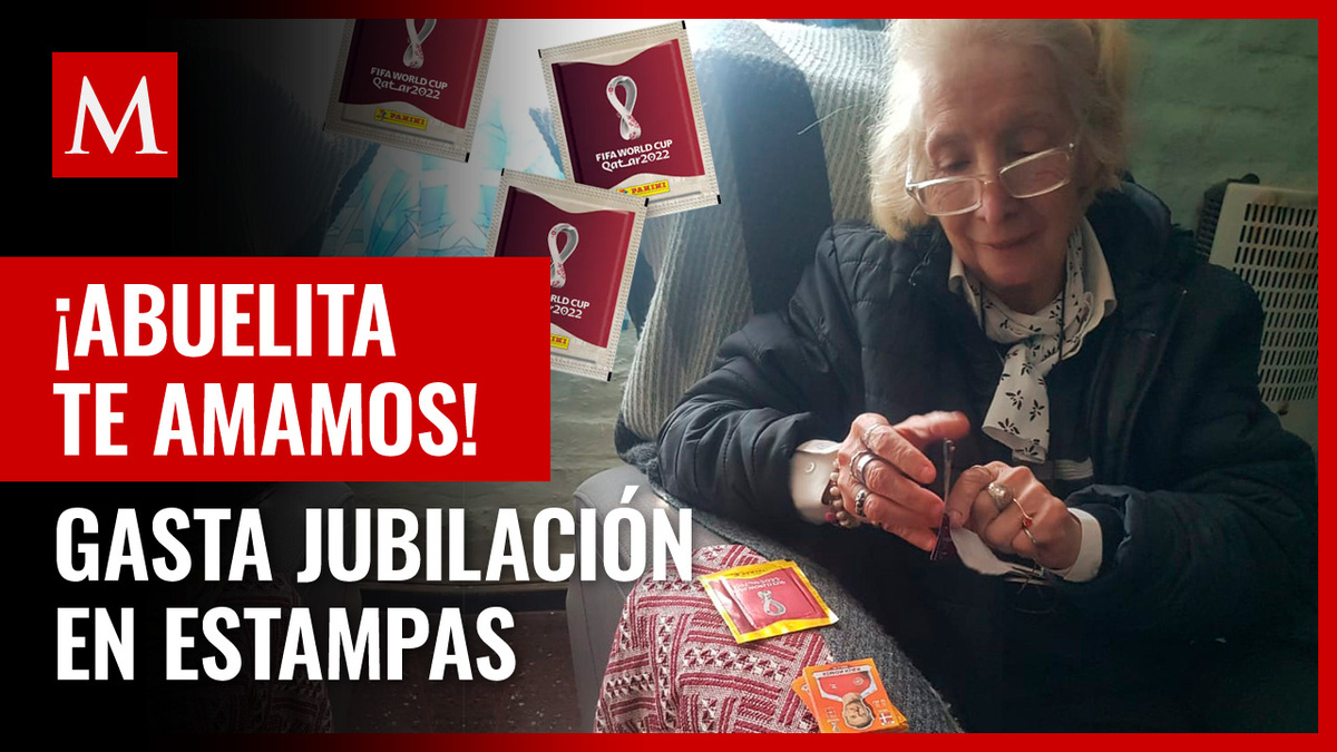 Abuelita gasta dinero de jubilación en estampas del álbum Panini