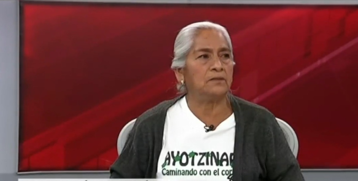 Joaquina García Velázquez, madre de uno de los 43 normalistas. (Captura)